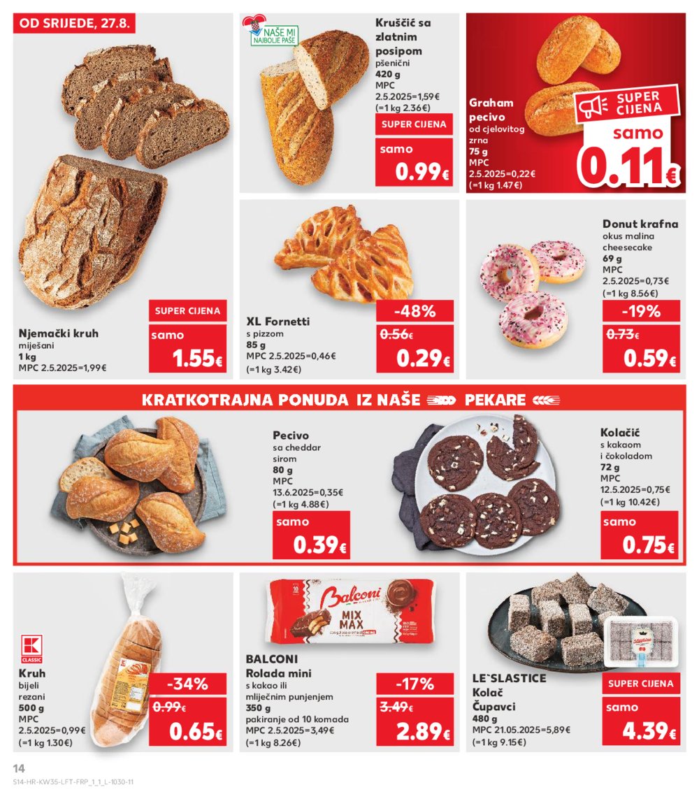 Kaufland katalog Akcija 27.08.-02.09.2025. Odabrane poslovnice