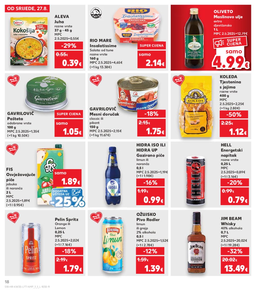 Kaufland katalog Akcija 27.08.-02.09.2025. Odabrane poslovnice