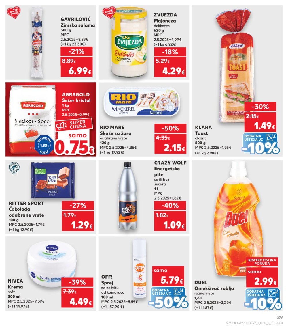 Kaufland katalog Akcija 27.08.-02.09.2025. Odabrane poslovnice