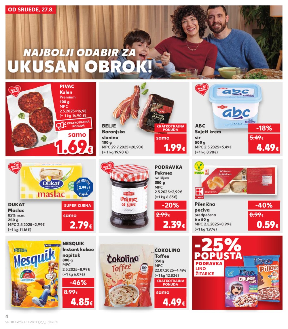 Kaufland katalog Akcija 27.08.-02.09.2025. Odabrane poslovnice