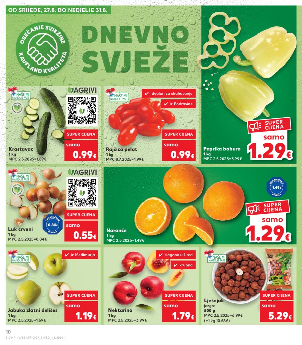 Kaufland katalog Akcija 27.08.-02.09.2025. Odabrane poslovnice