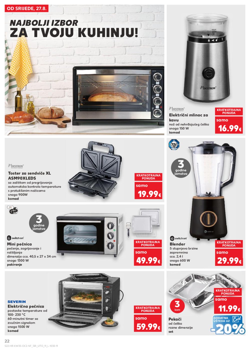 Kaufland katalog Neprehrambenih proizvoda 27.08.-02.09.2025. Odabrane poslovnice