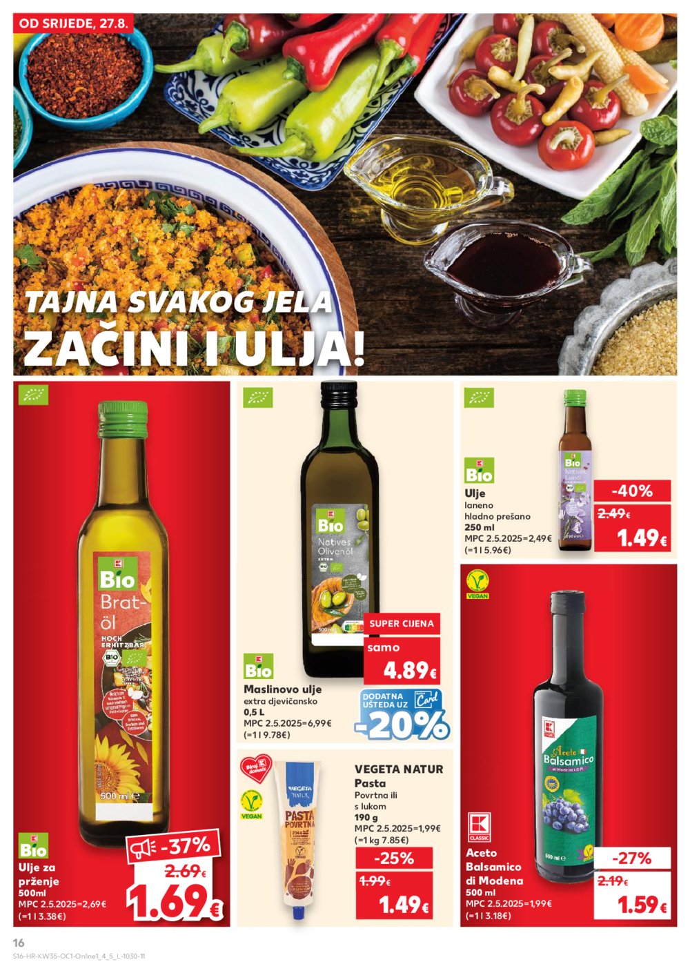 Kaufland katalog Kaufland Marke 27.08. - 02.09.2025. Odabrane poslovnice