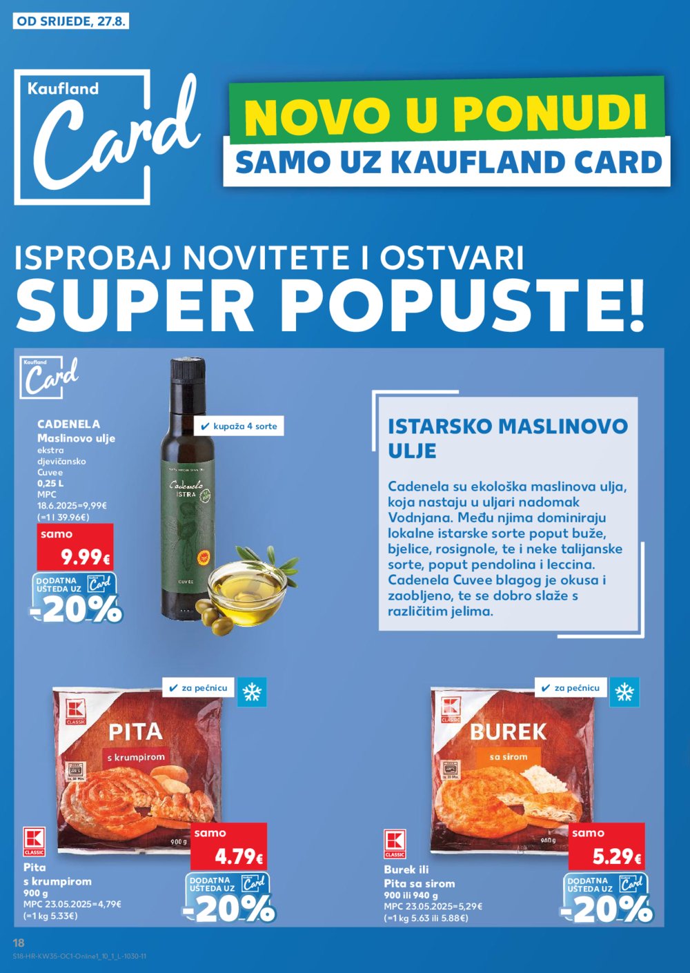 Kaufland katalog Kaufland Marke 27.08. - 02.09.2025. Odabrane poslovnice