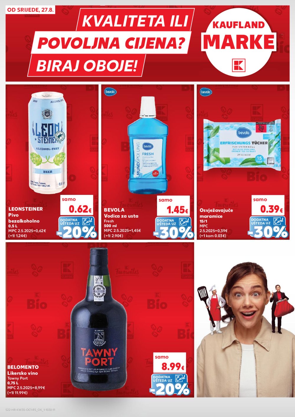 Kaufland katalog Kaufland Marke 27.08. - 02.09.2025. Odabrane poslovnice