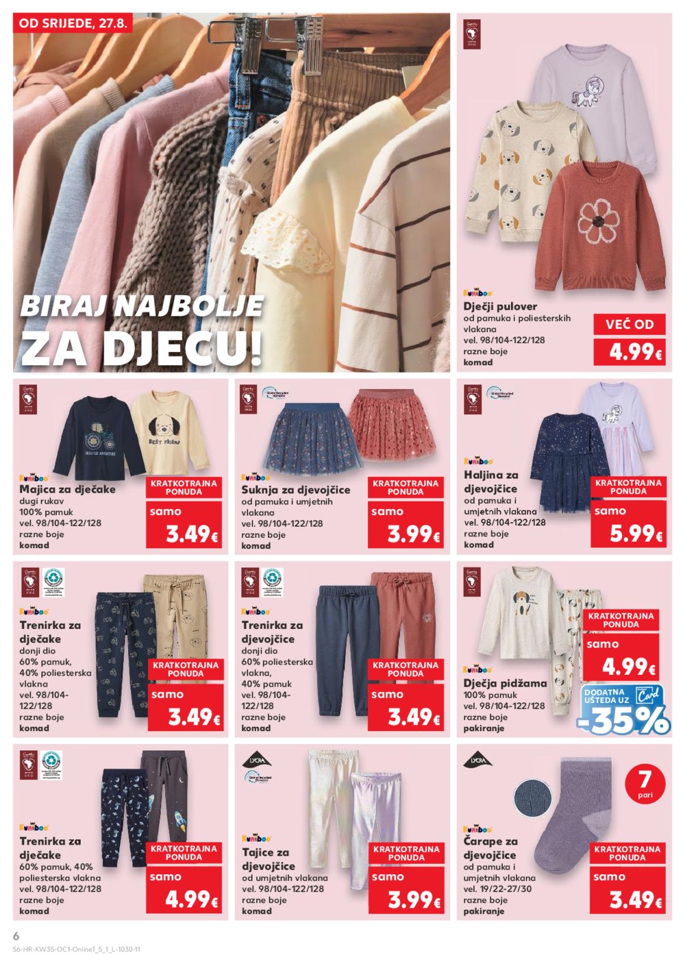 Kaufland katalog Kaufland Marke 27.08. - 02.09.2025. Odabrane poslovnice