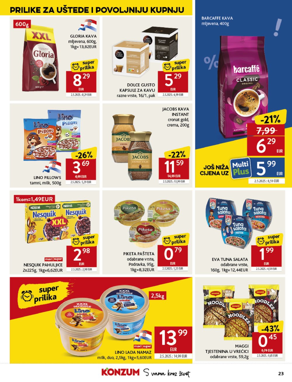 Konzum katalog Akcija 27. 08.-02.09.2025.