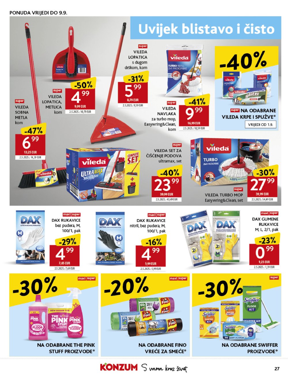 Konzum katalog Akcija 27. 08.-02.09.2025.