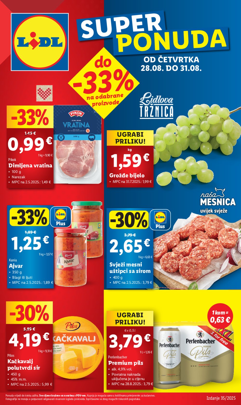Lidl katalog Super ponuda od četvrtka 28.08 - 31.08.2025.