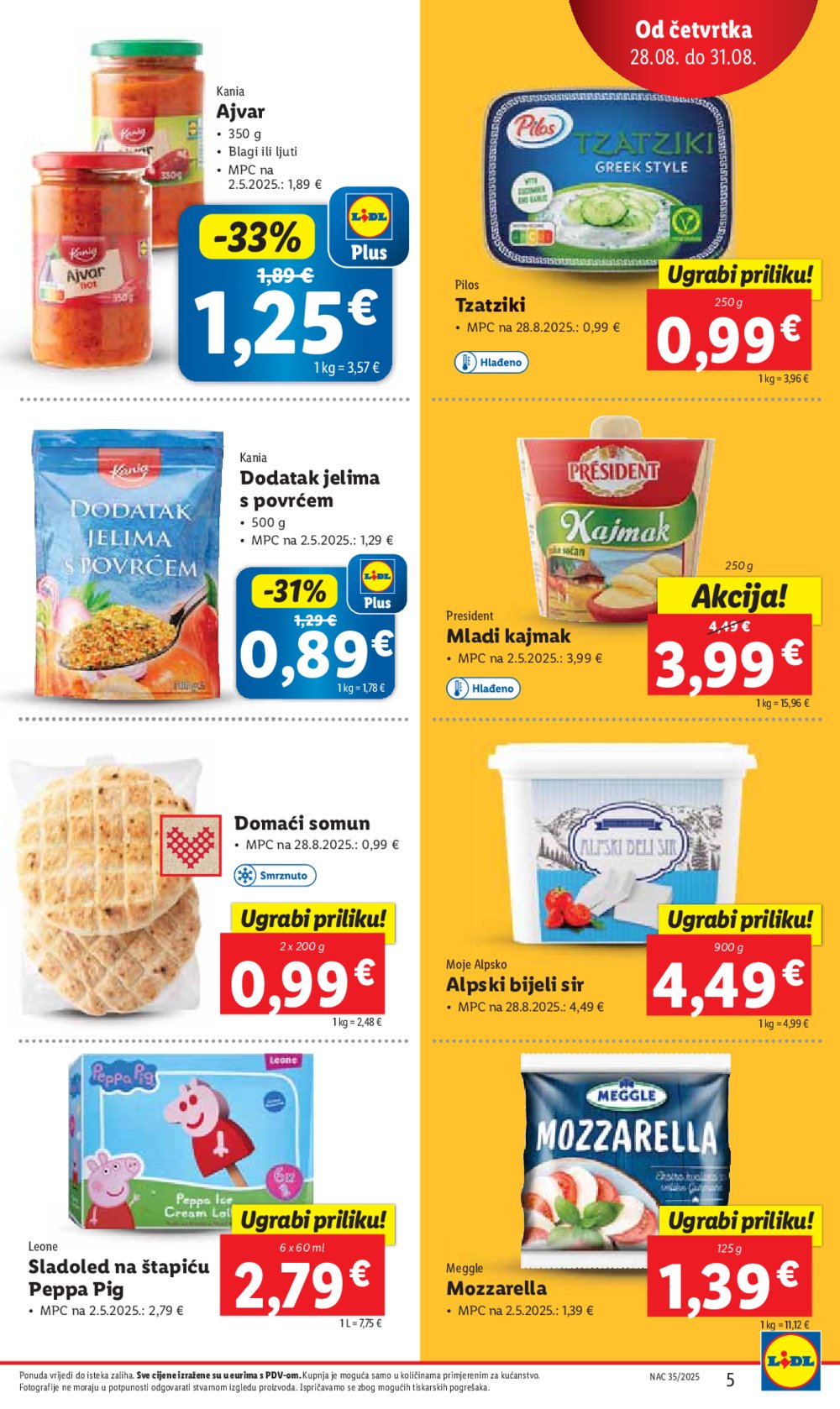 Lidl katalog Super ponuda od četvrtka 28.08 - 31.08.2025.
