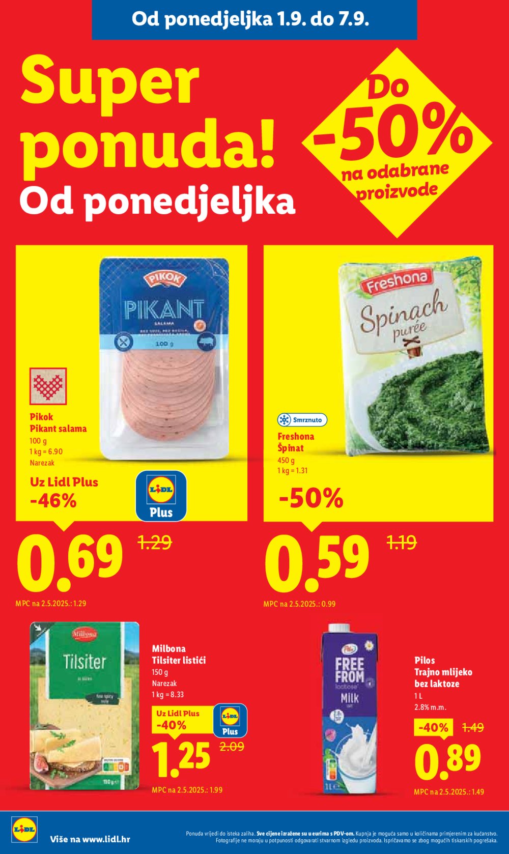 Lidl katalog Super ponuda od ponedjeljka 01.09. - 07.09.2025.