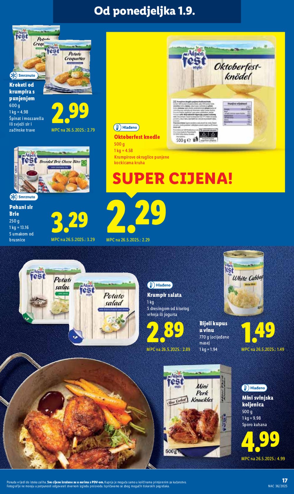 Lidl katalog Super ponuda od ponedjeljka 01.09. - 07.09.2025.