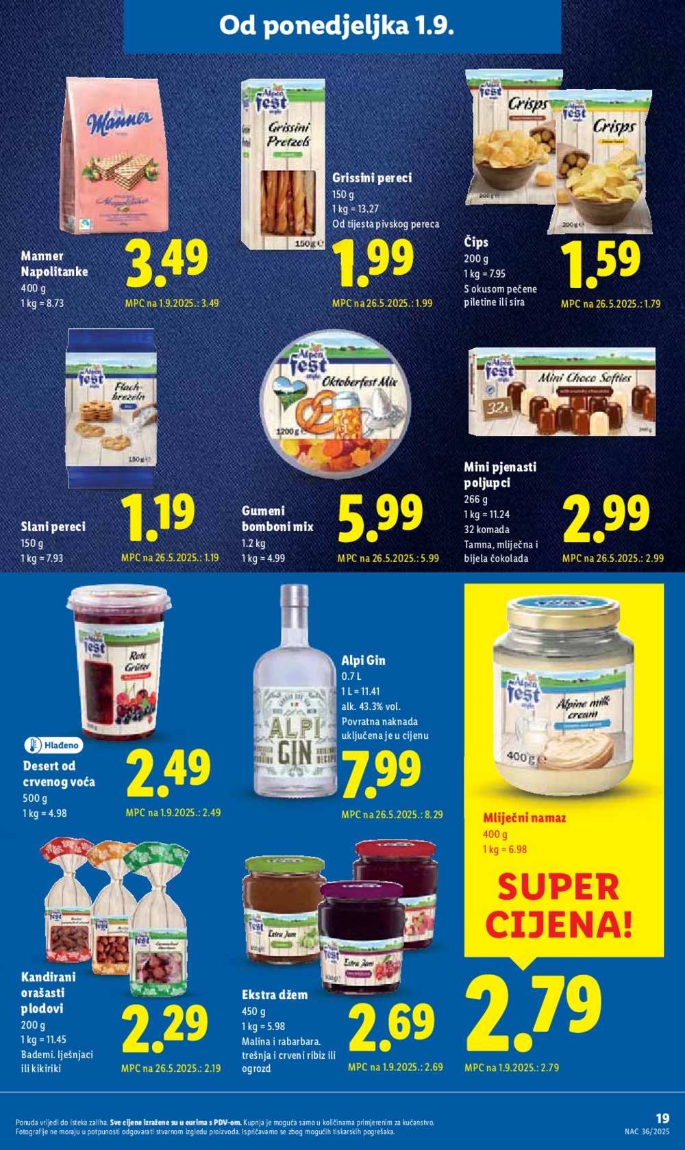 Lidl katalog Super ponuda od ponedjeljka 01.09. - 07.09.2025.