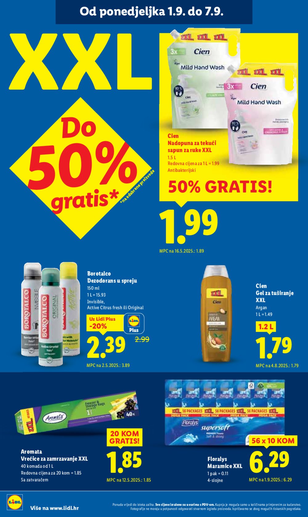 Lidl katalog Super ponuda od ponedjeljka 01.09. - 07.09.2025.