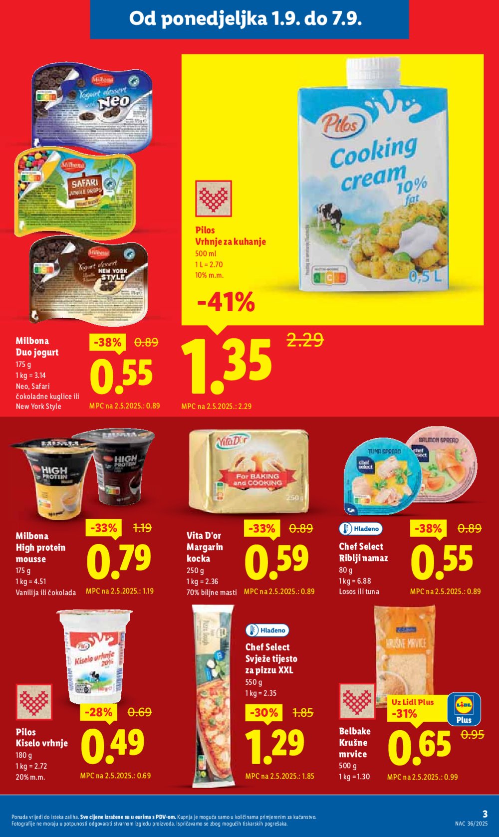 Lidl katalog Super ponuda od ponedjeljka 01.09. - 07.09.2025.