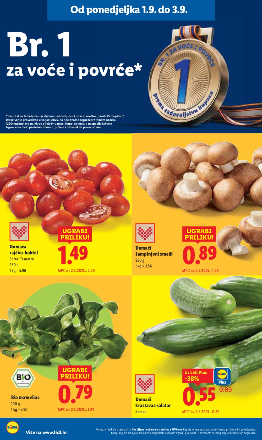 Lidl katalog Super ponuda od ponedjeljka 01.09. - 07.09.2025.
