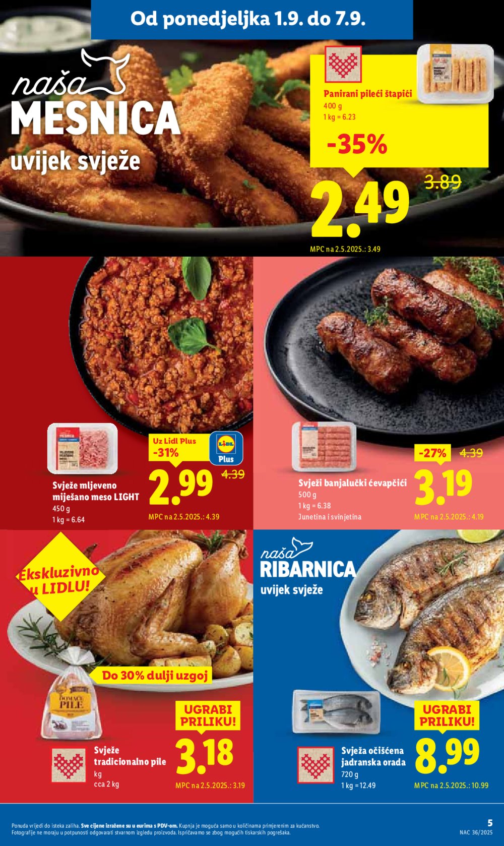 Lidl katalog Super ponuda od ponedjeljka 01.09. - 07.09.2025.