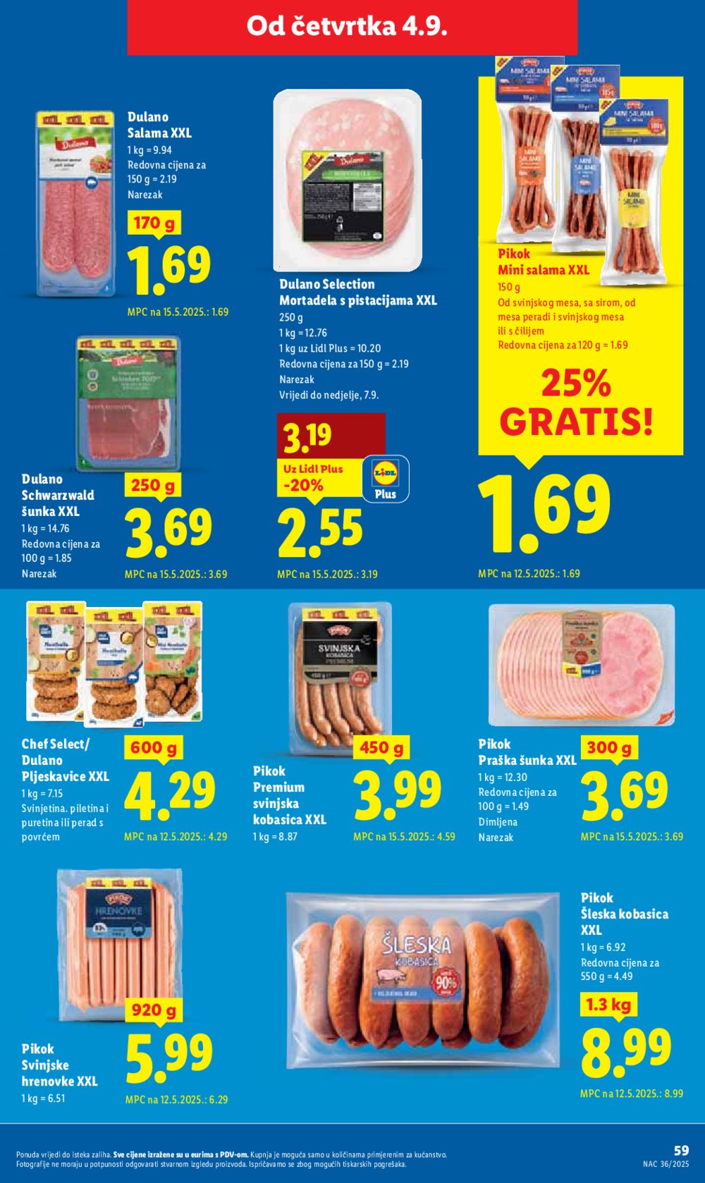 Lidl katalog Super ponuda od ponedjeljka 01.09. - 07.09.2025.