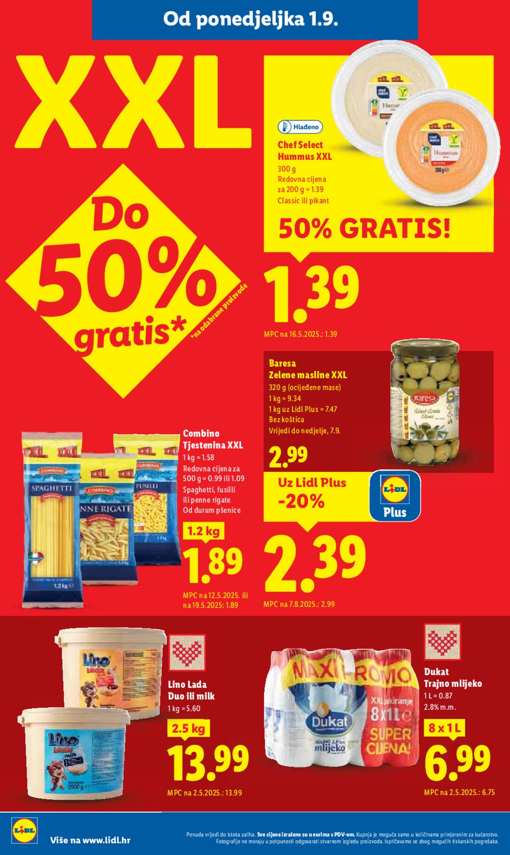 Lidl katalog Super ponuda od ponedjeljka 01.09. - 07.09.2025.