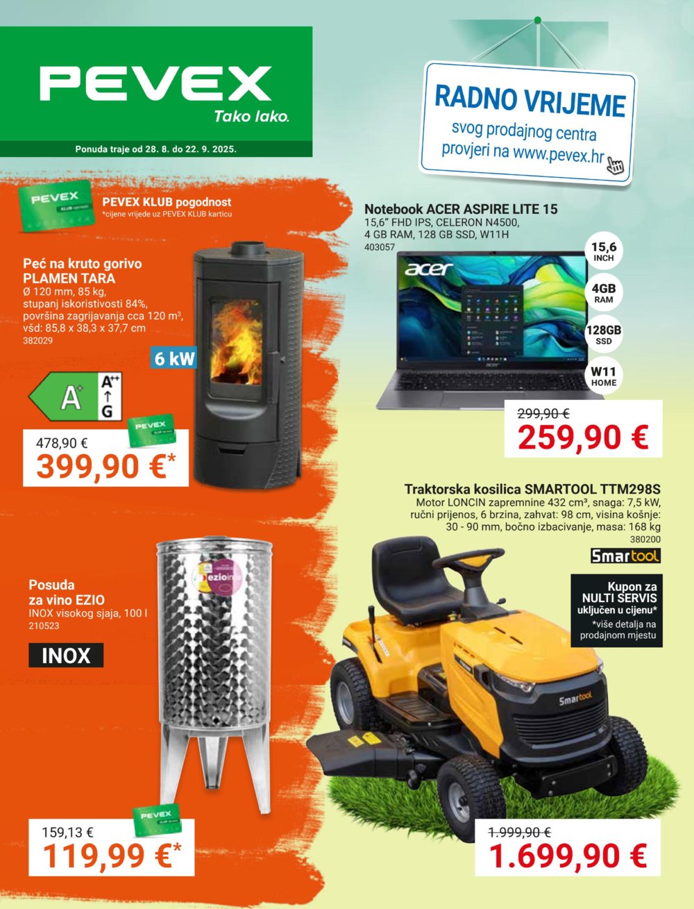 Pevex katalog Tako lako 28.08. - 22.09.2025. 