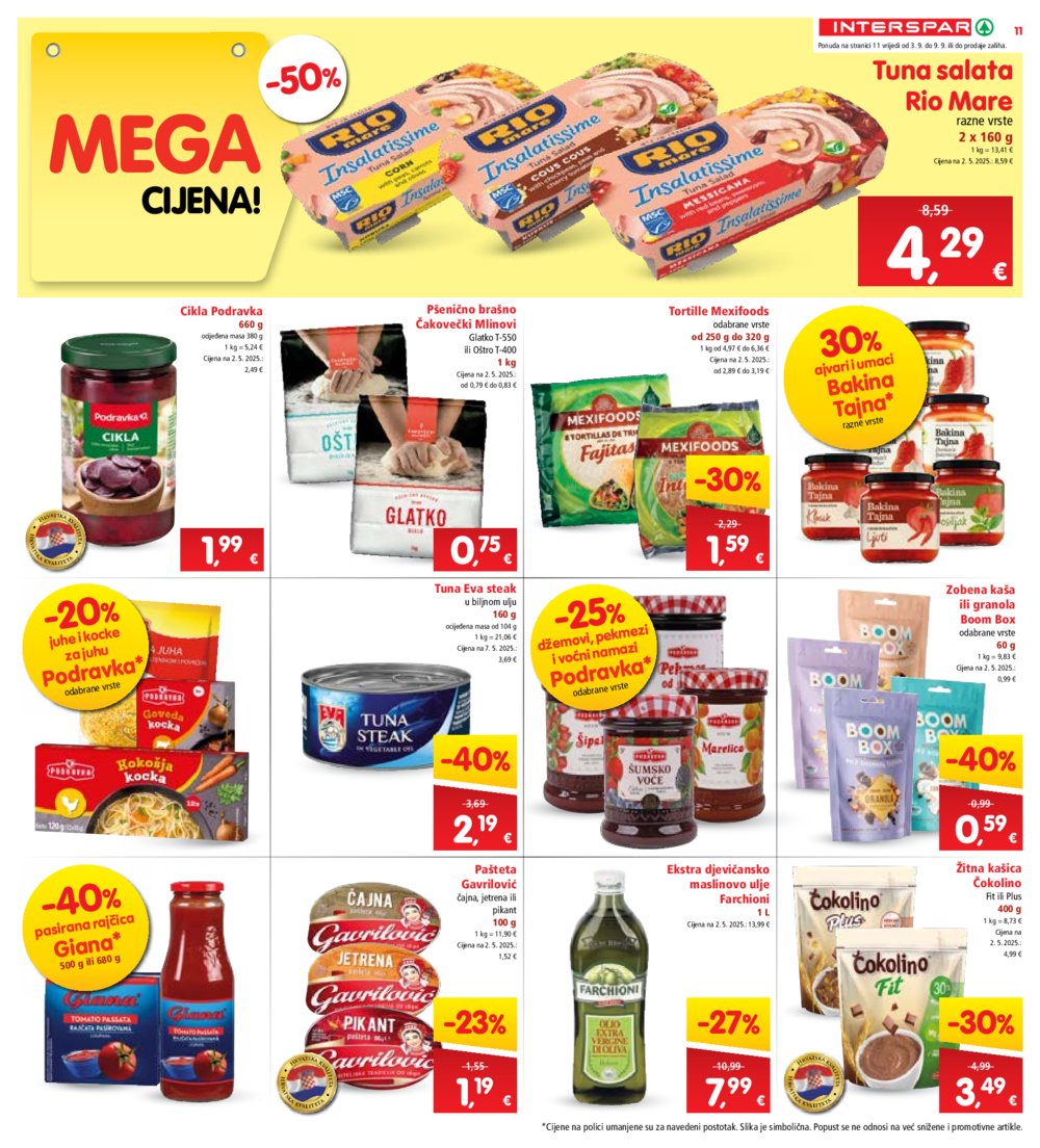 Interspar katalog Akcija 03.09. - 09.09.2025.