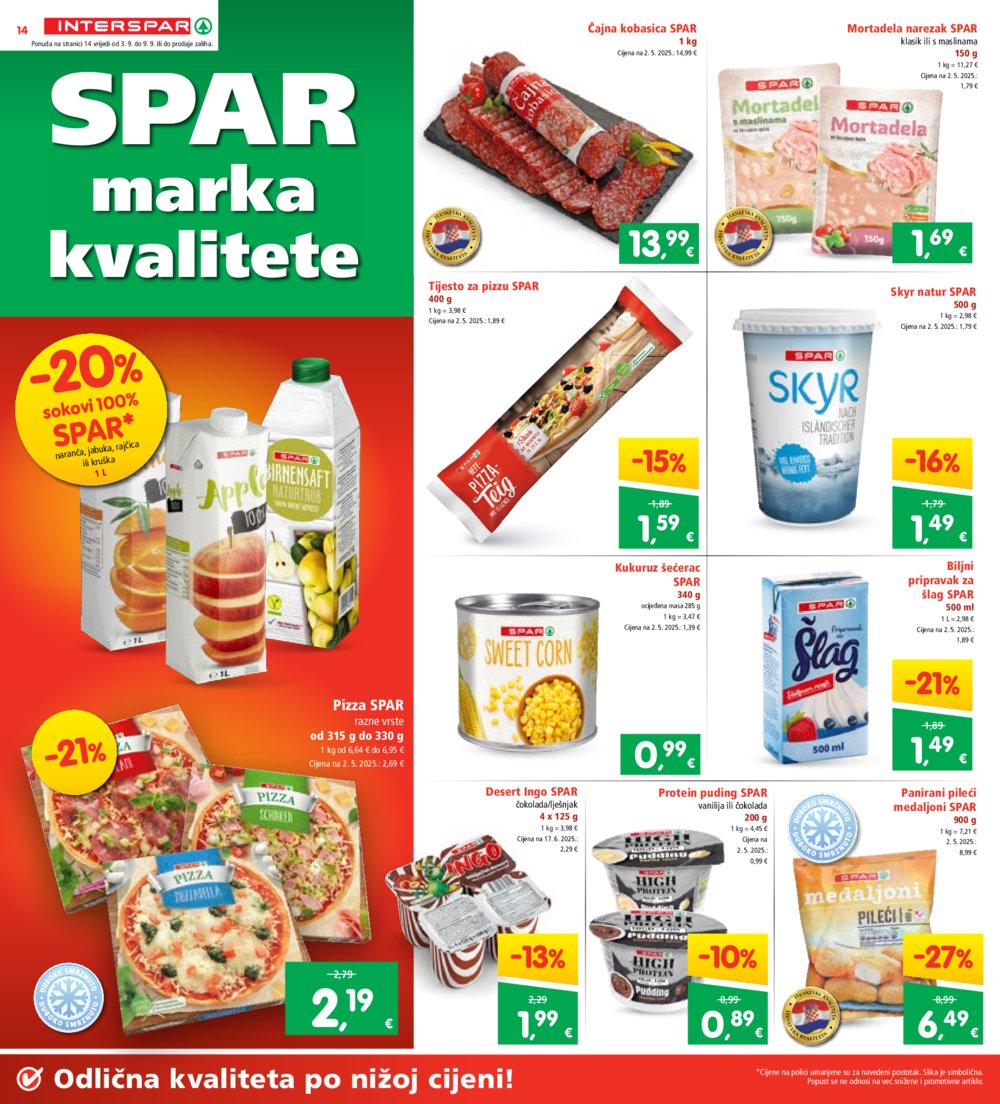 Interspar katalog Akcija 03.09. - 09.09.2025.