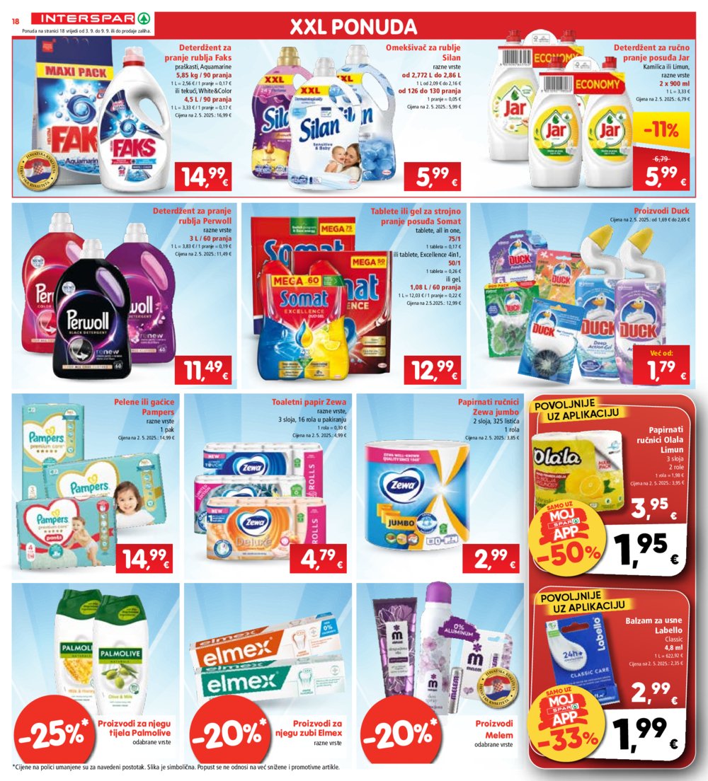 Interspar katalog Akcija 03.09. - 09.09.2025.
