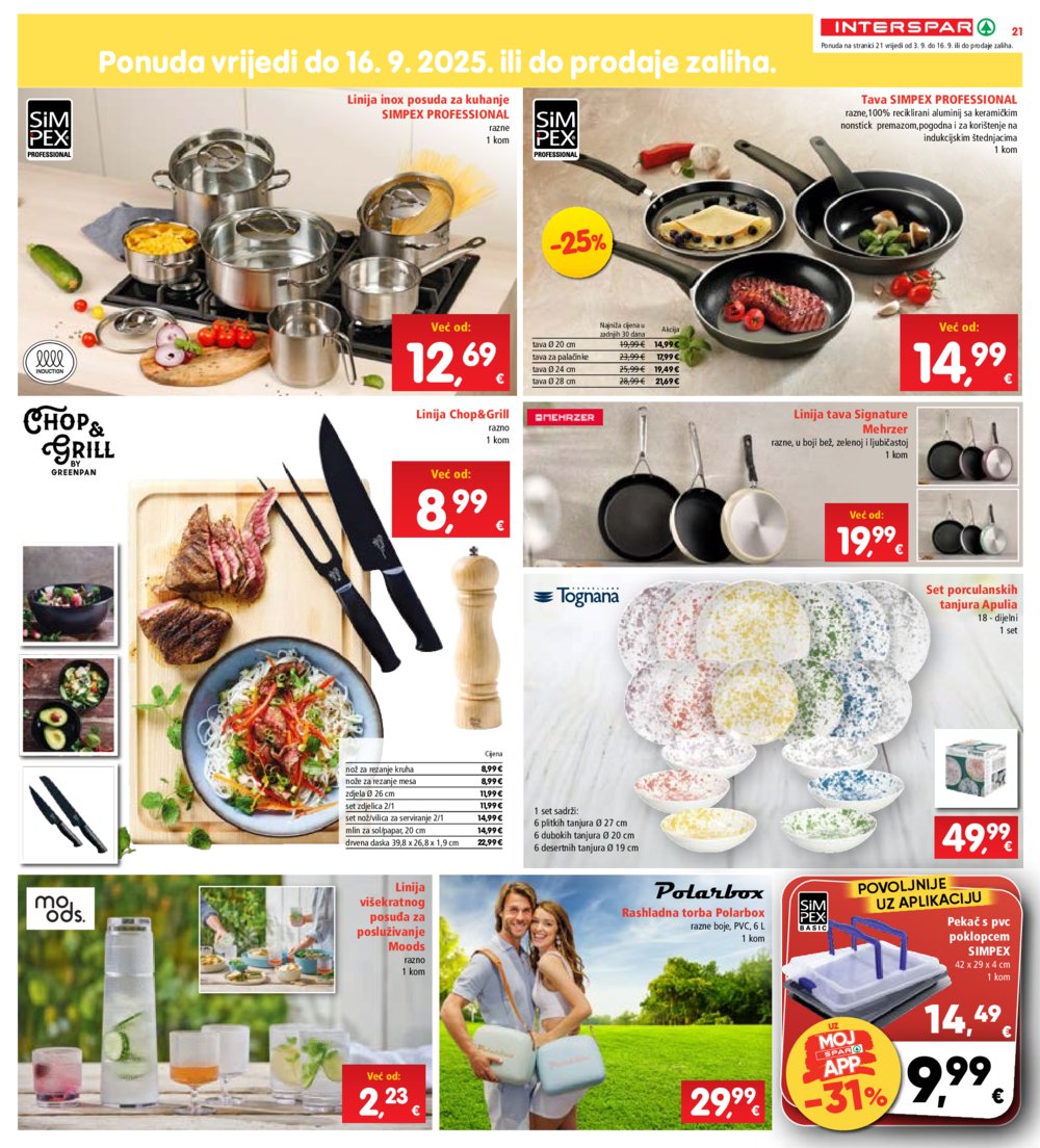 Interspar katalog Akcija 03.09. - 09.09.2025.
