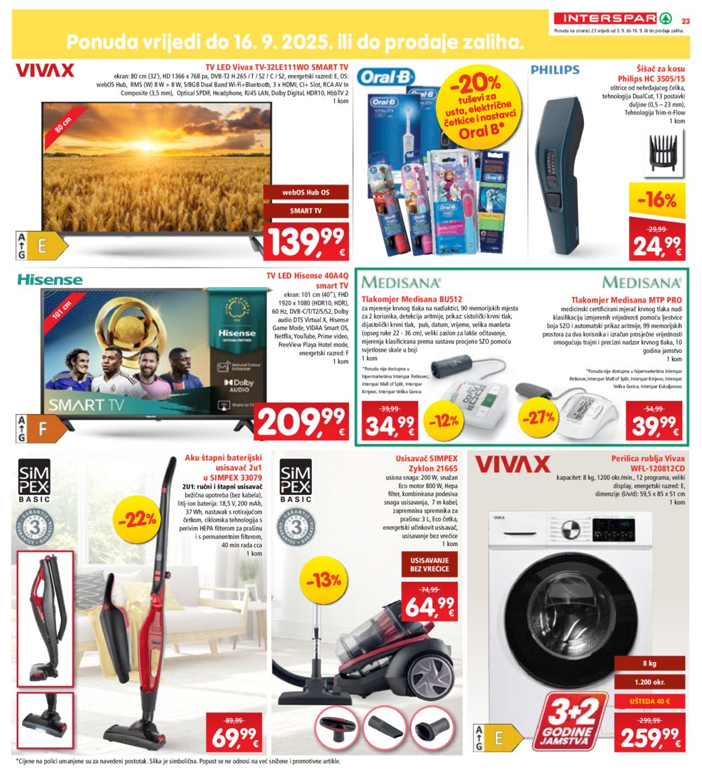 Interspar katalog Akcija 03.09. - 09.09.2025.
