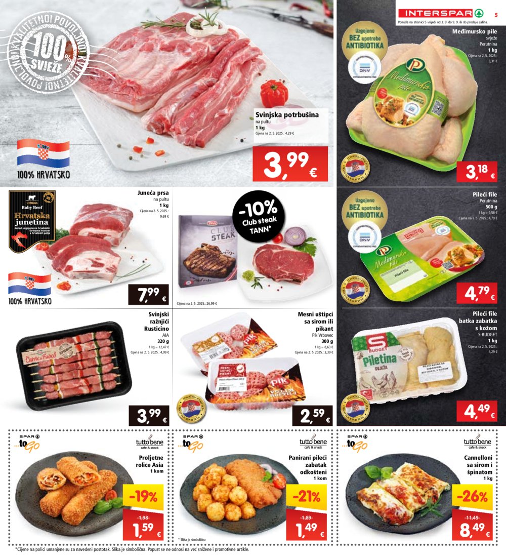 Interspar katalog Akcija 03.09. - 09.09.2025.