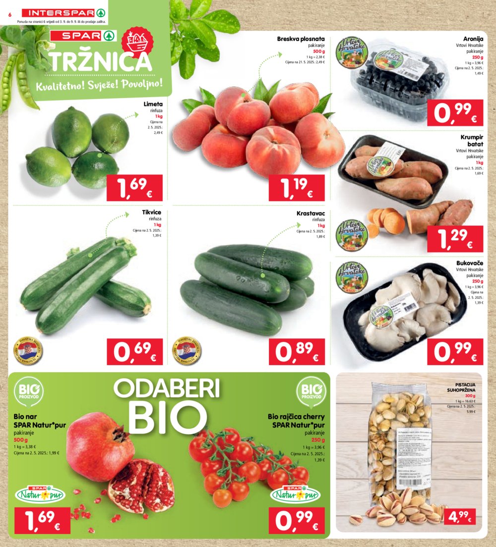 Interspar katalog Akcija 03.09. - 09.09.2025.