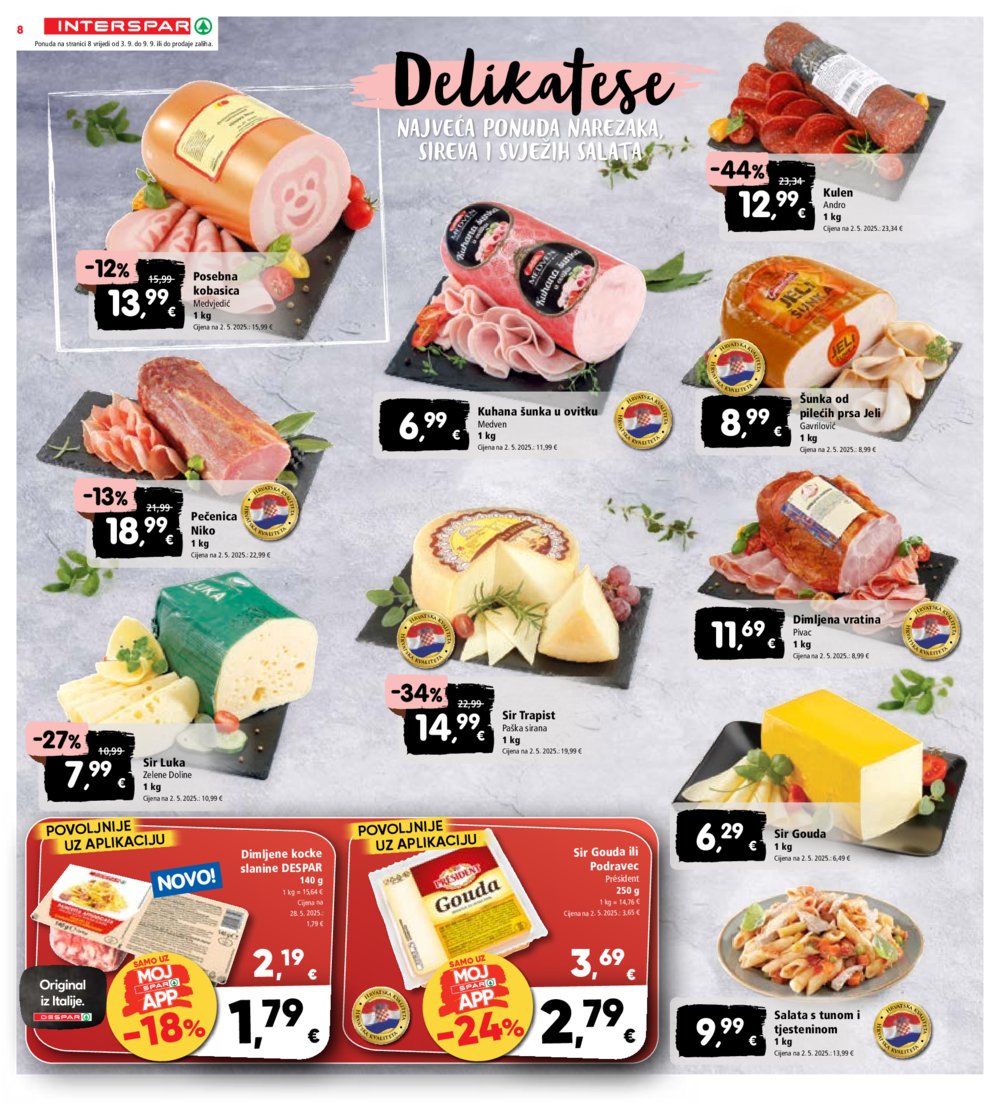 Interspar katalog Akcija 03.09. - 09.09.2025.