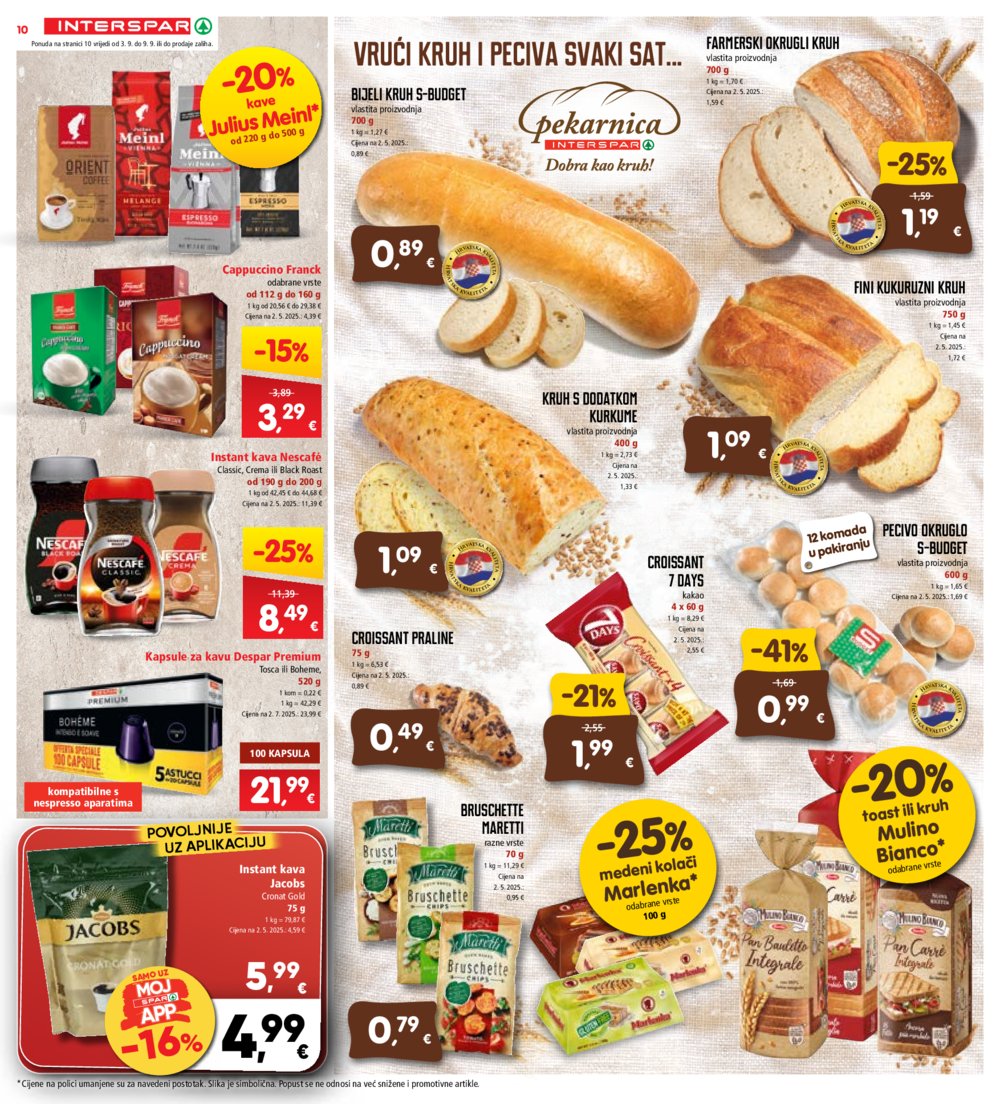Interspar katalog Akcija 03.09. - 09.09.2025.