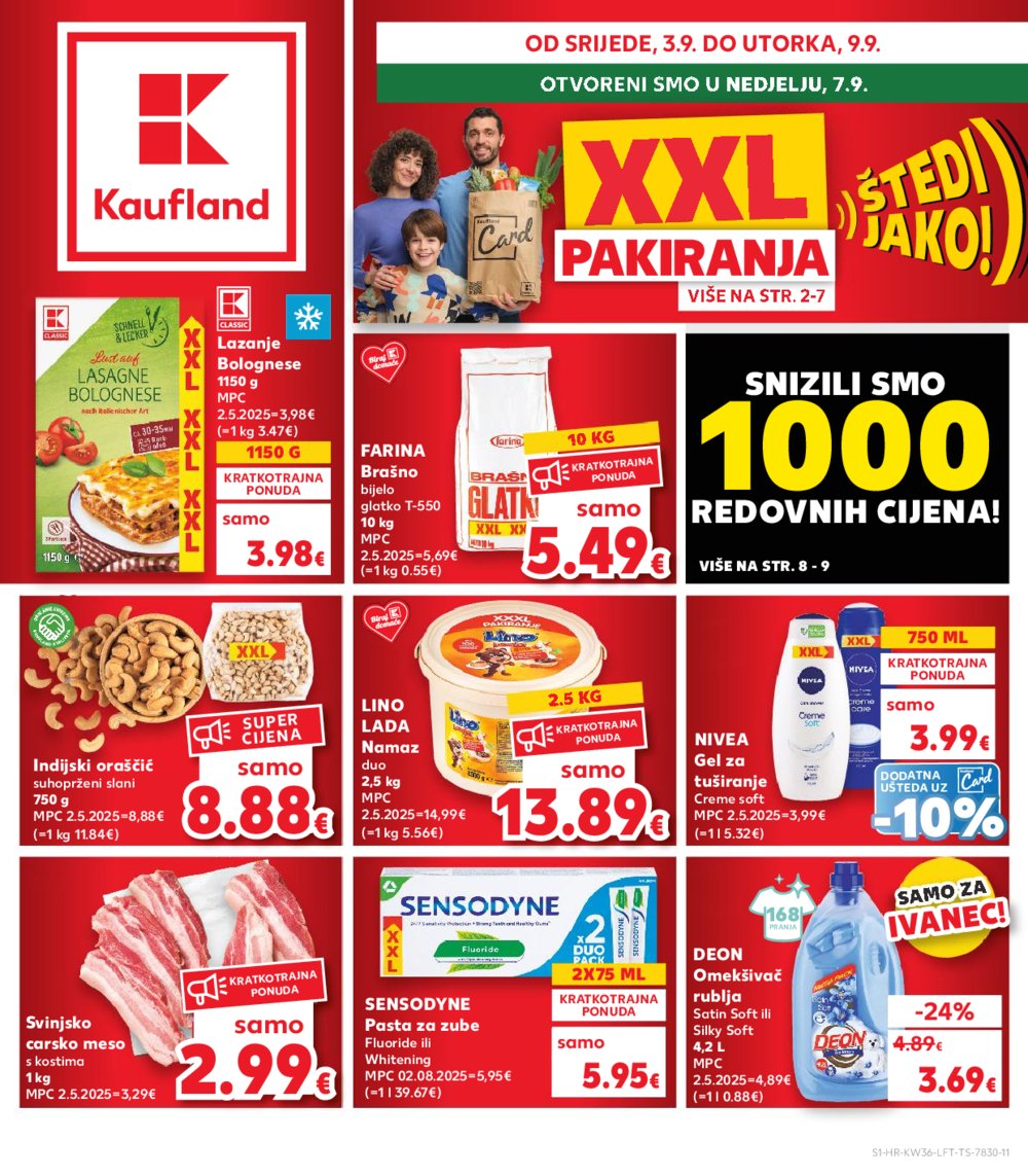 Kaufland katalog Akcija 03.09.-09.09.2025. Ivanec