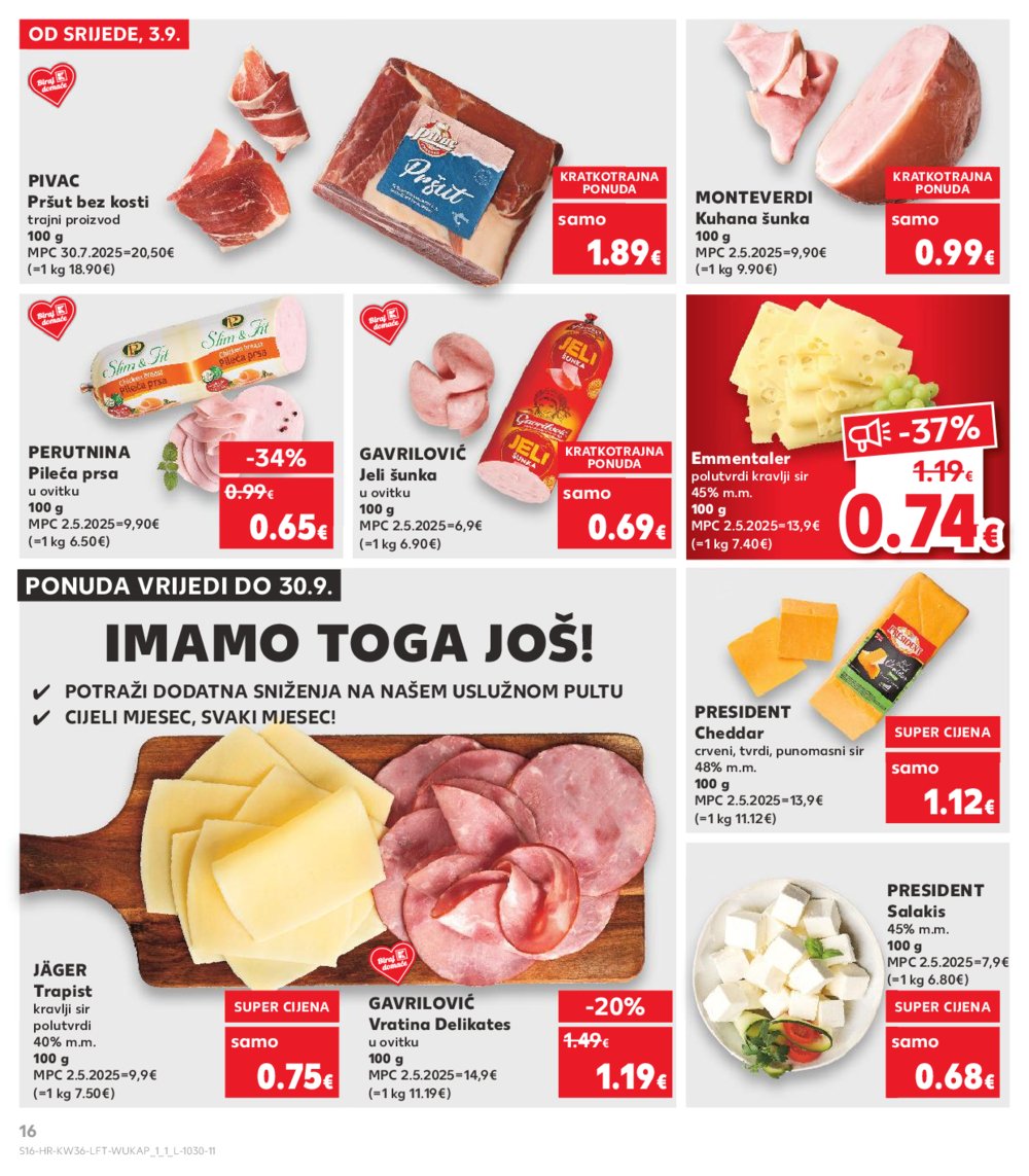 Kaufland katalog Akcija 03.09.-09.09.2025. VG, Po, Ro, Vo, Vu, DS, Ma