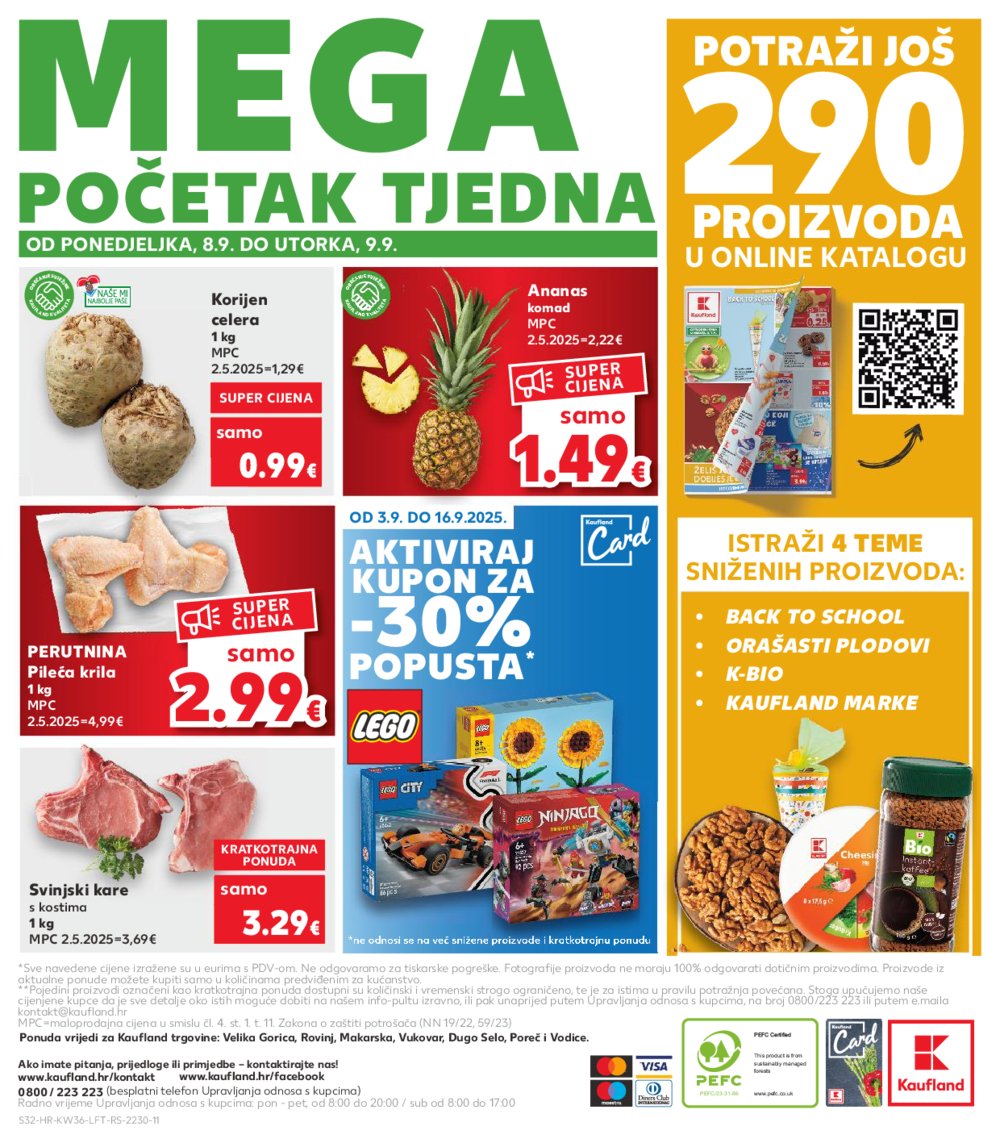 Kaufland katalog Akcija 03.09.-09.09.2025. VG, Po, Ro, Vo, Vu, DS, Ma