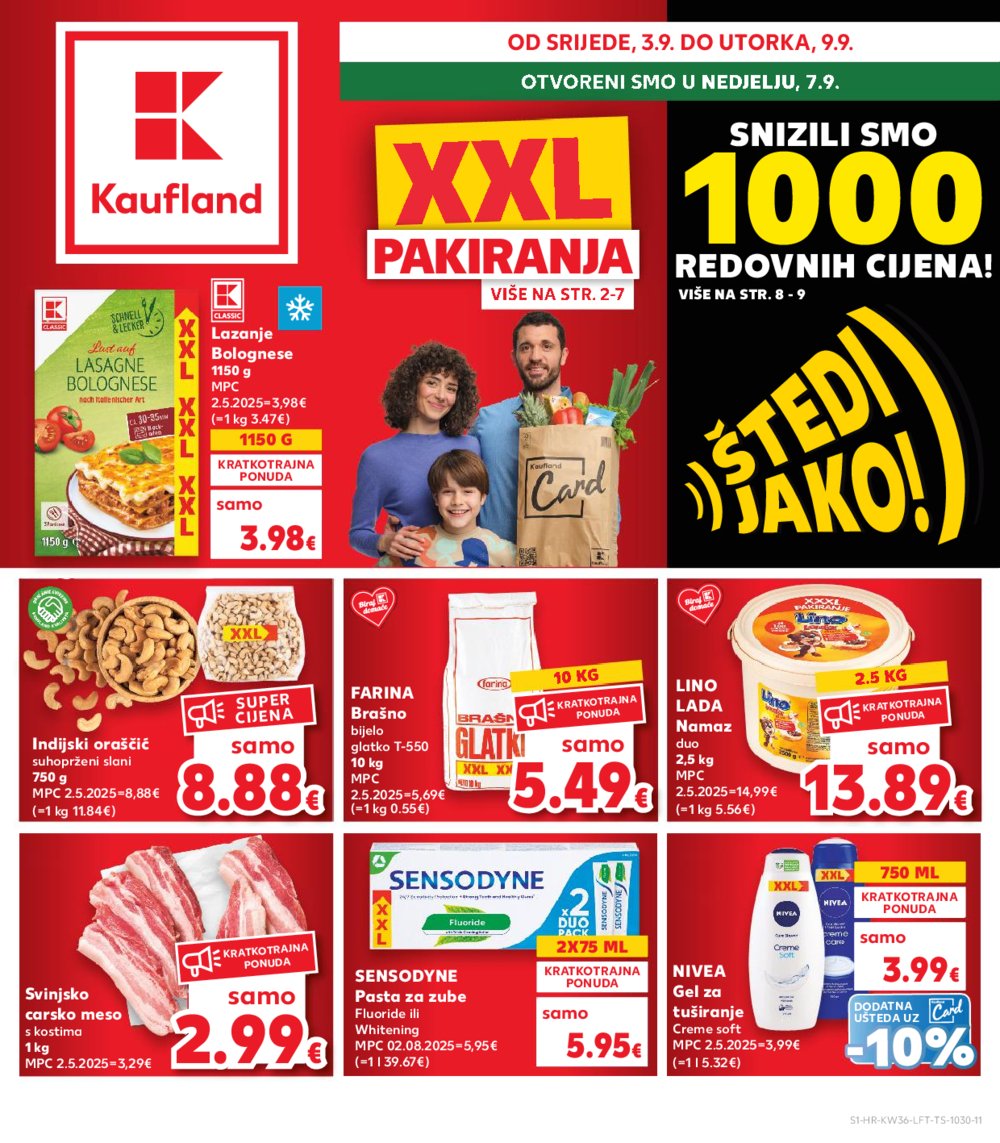 Kaufland katalog Akcija 03.09.-09.09.2025. Odabrane poslovnice 