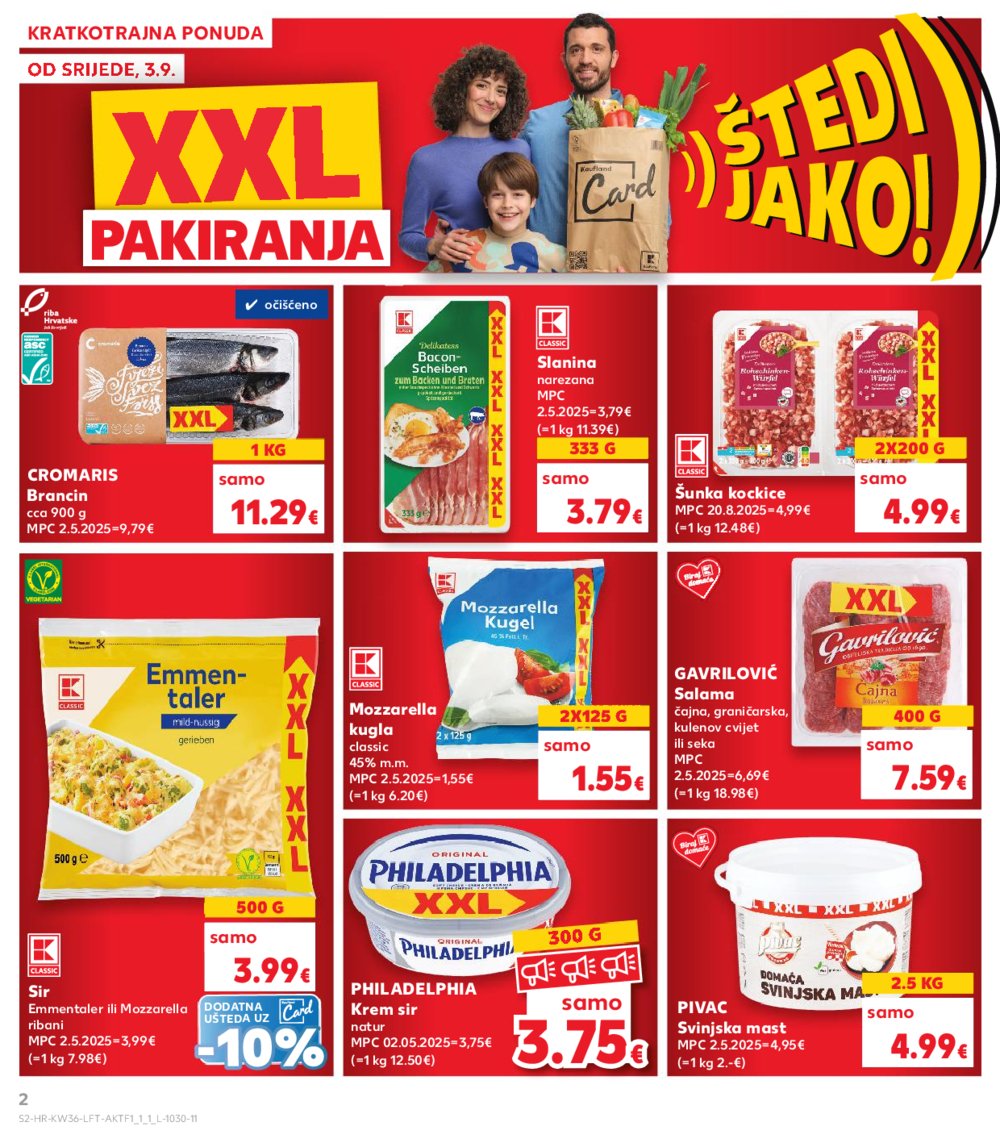 Kaufland katalog Akcija 03.09.-09.09.2025. Odabrane poslovnice 
