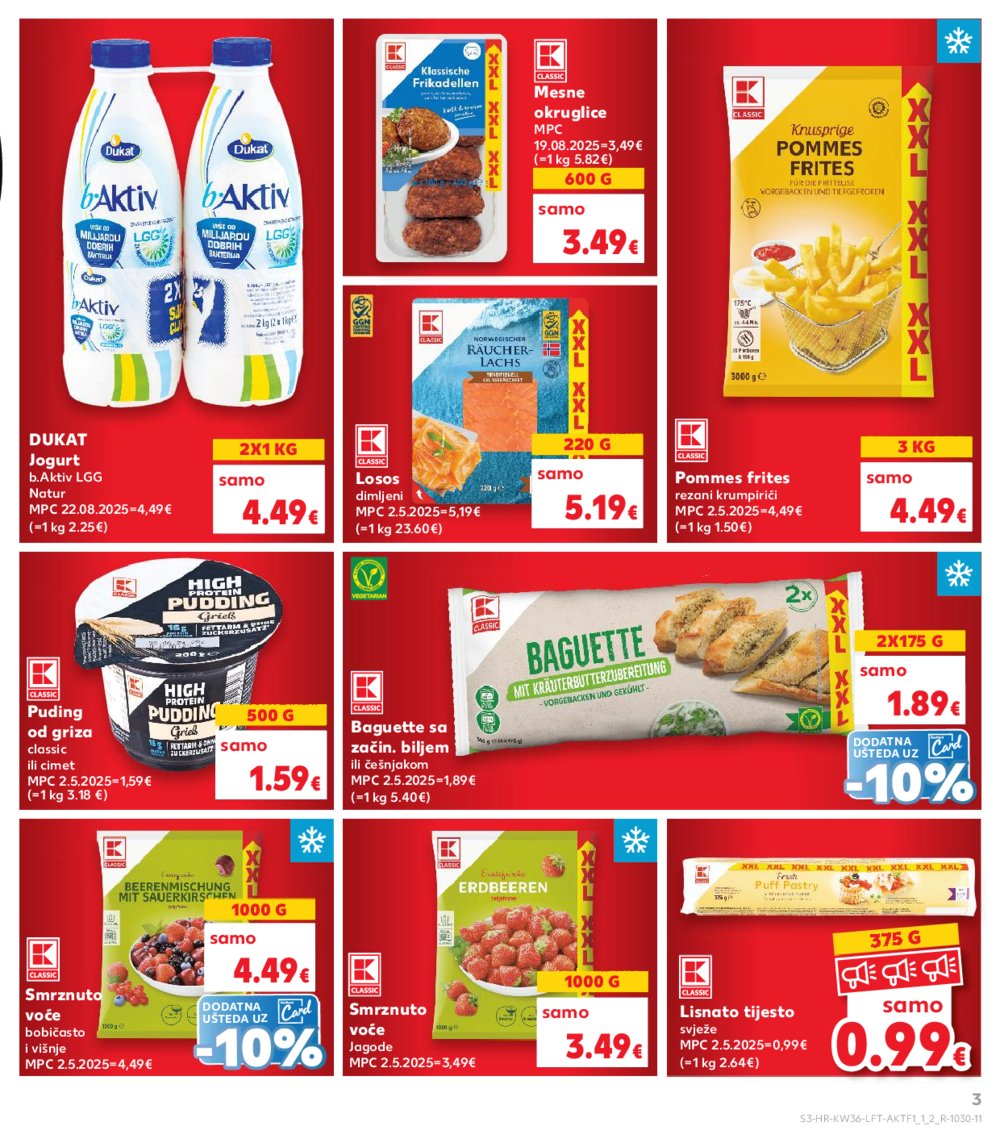 Kaufland katalog Akcija 03.09.-09.09.2025. Odabrane poslovnice 