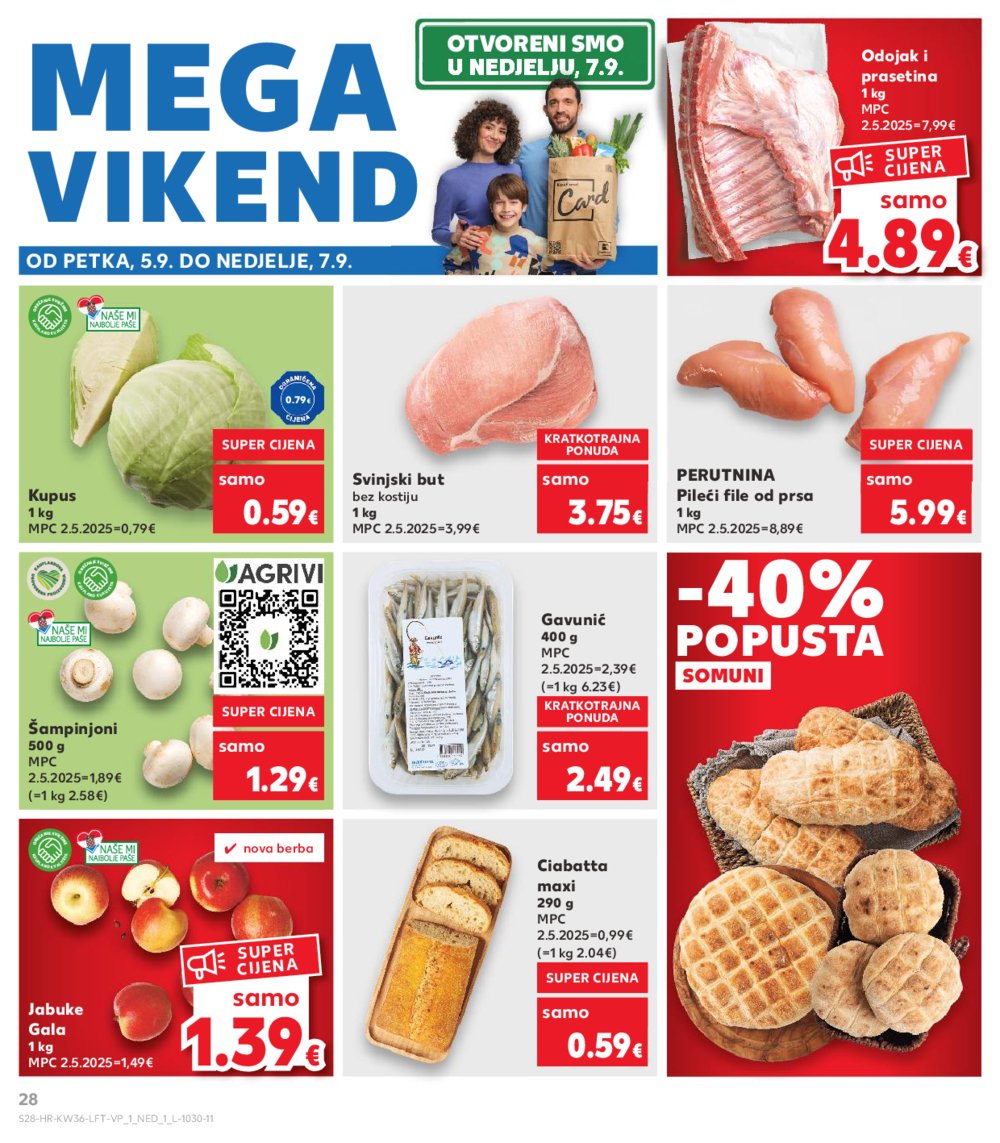 Kaufland katalog Akcija 03.09.-09.09.2025. Odabrane poslovnice 