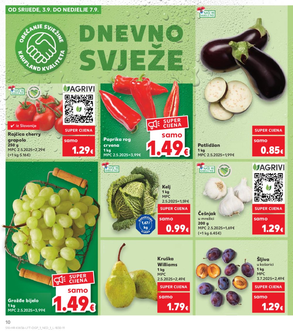 Kaufland katalog Akcija 03.09.-09.09.2025. Odabrane poslovnice 