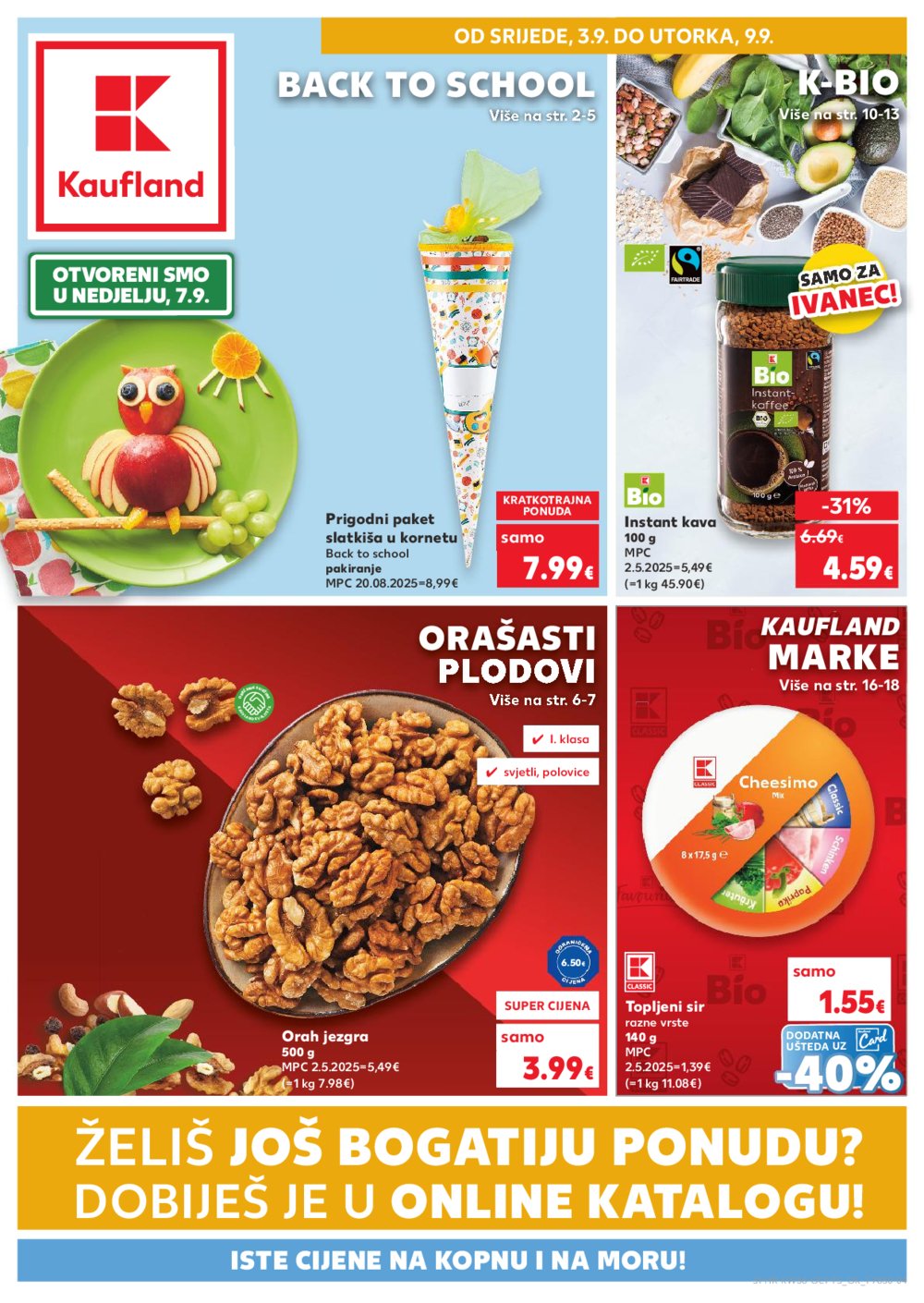 Kaufland katalog Robne Marke 03.09.-09.09.2025. Ivanec
