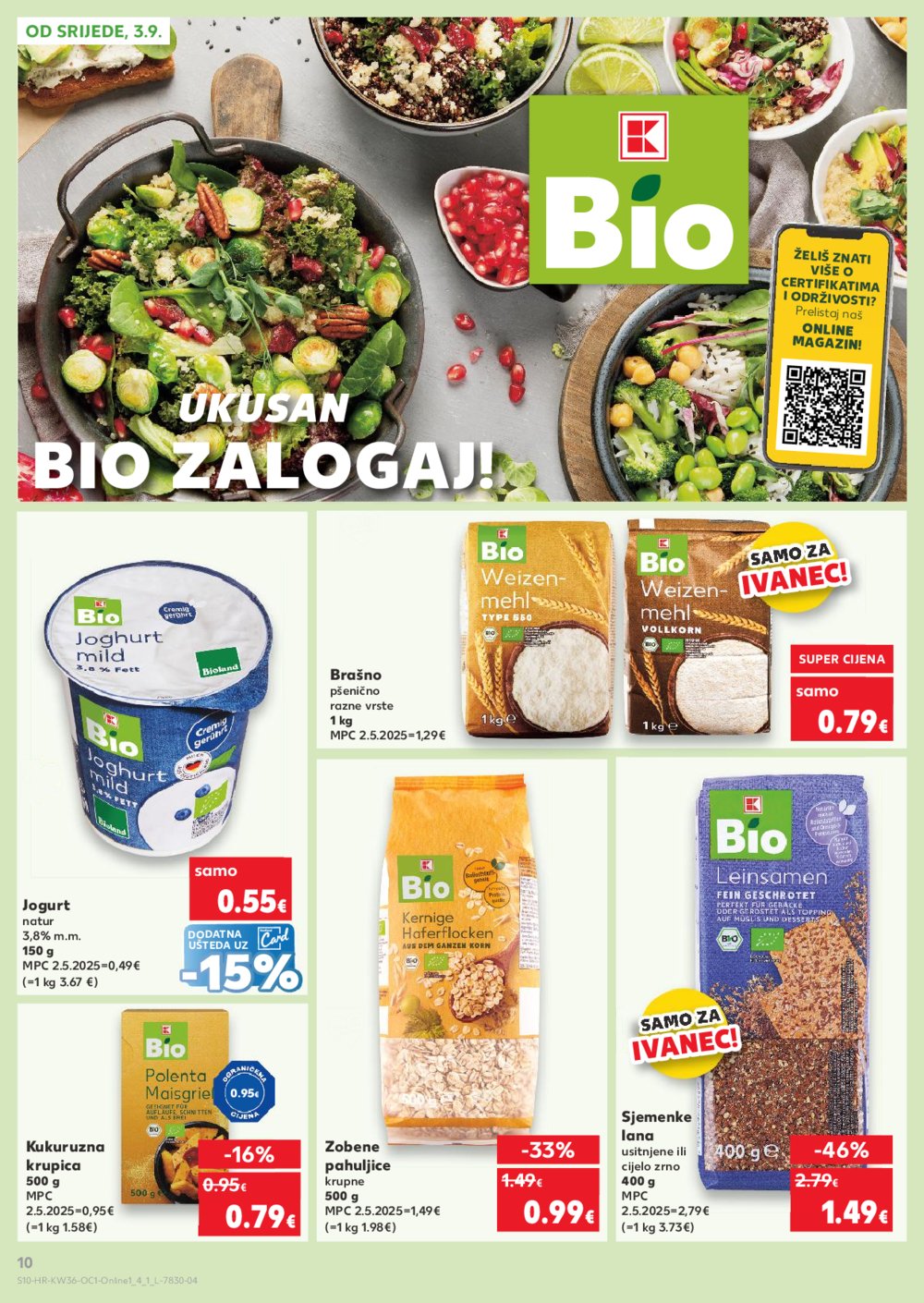 Kaufland katalog Robne Marke 03.09.-09.09.2025. Ivanec
