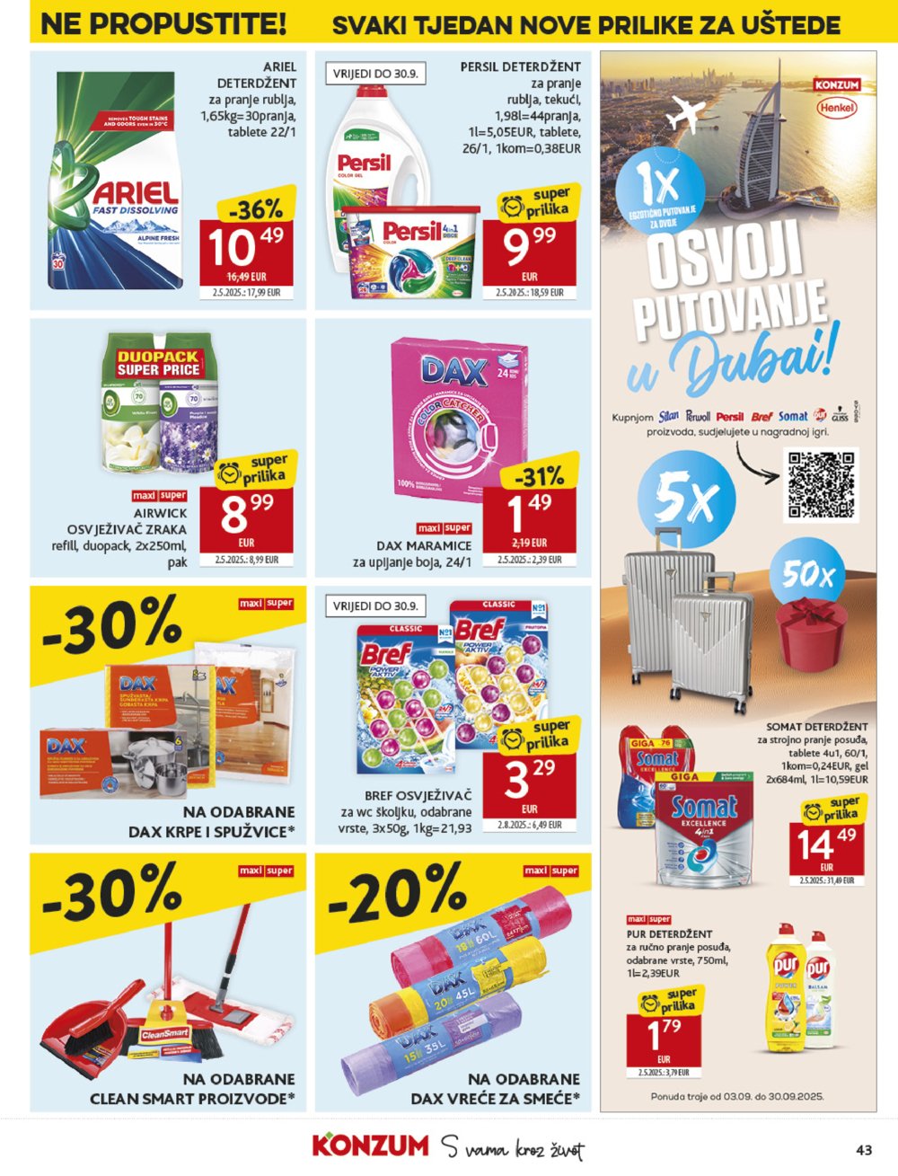 Konzum katalog Akcija 03.09.-09.09.2025.