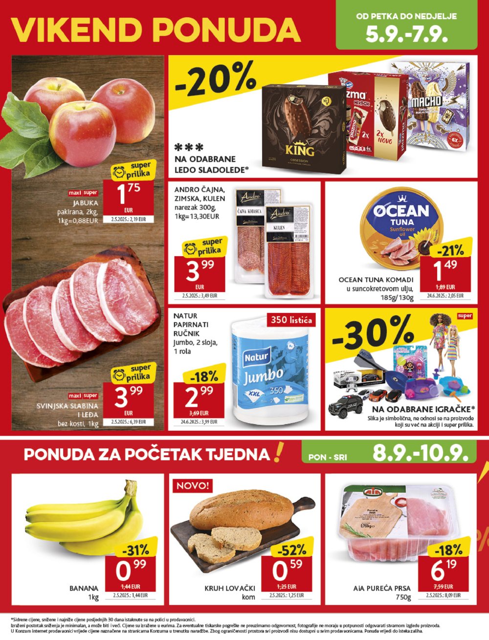 Konzum katalog Akcija 03.09.-09.09.2025.