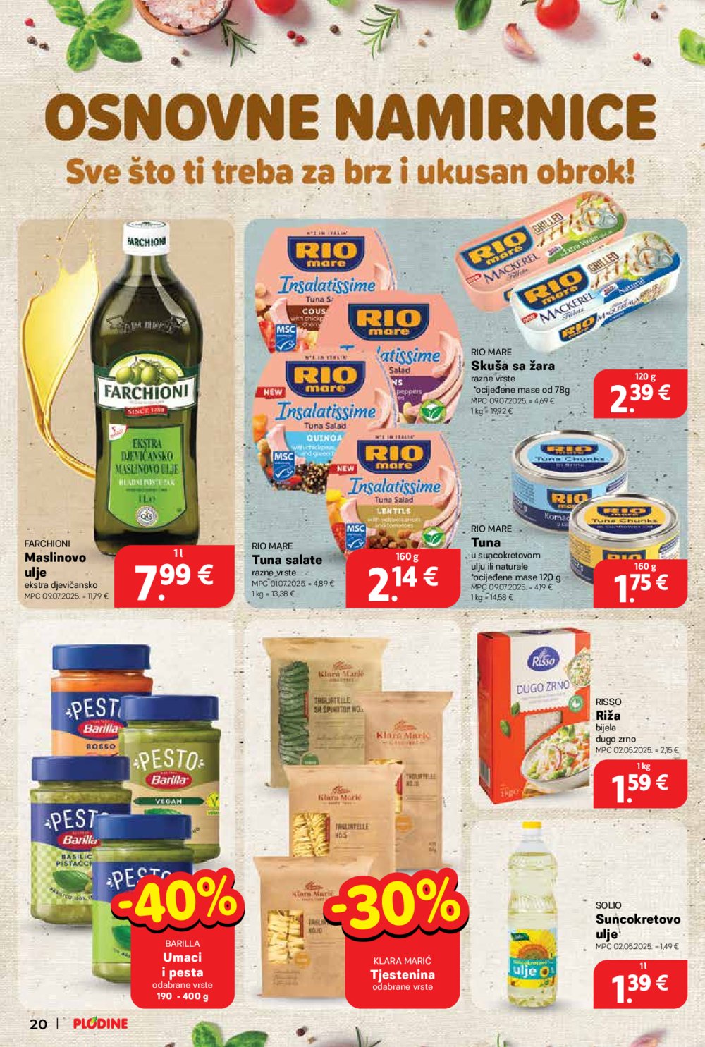 Plodine katalog Akcija 03.09. - 09.09.2025.