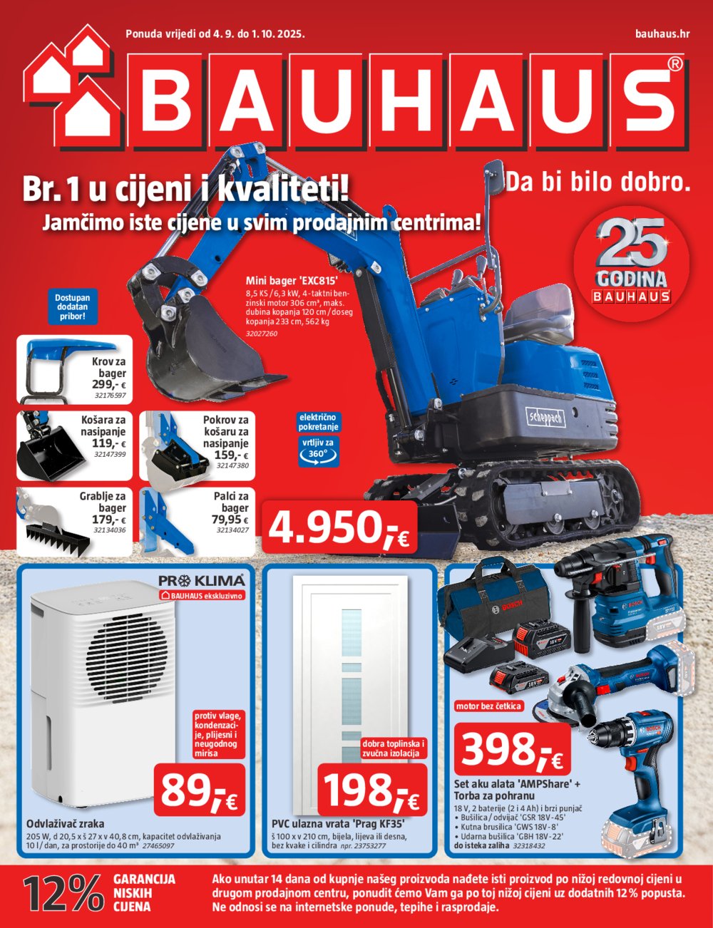 Bauhaus katalog Akcija 04.09. - 01.10.2025.