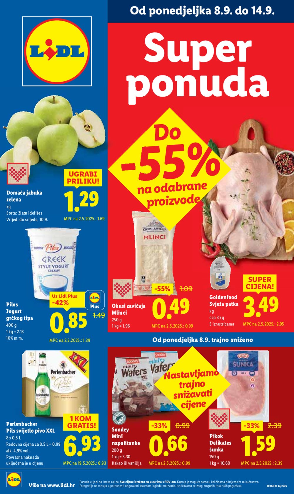 Lidl katalog Super ponuda od ponedjeljka 08.09. - 14.09.2025.