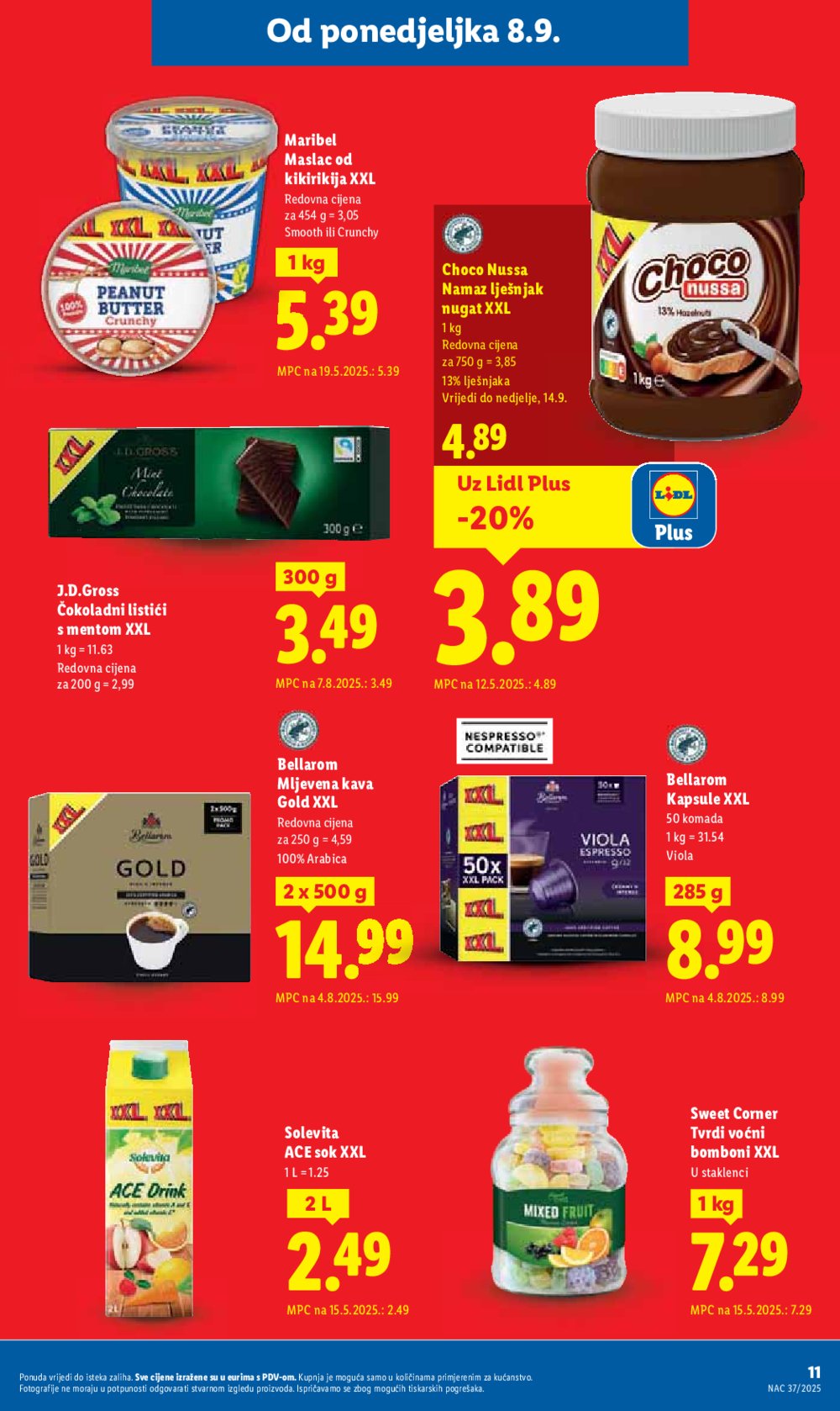 Lidl katalog Super ponuda od ponedjeljka 08.09. - 14.09.2025.