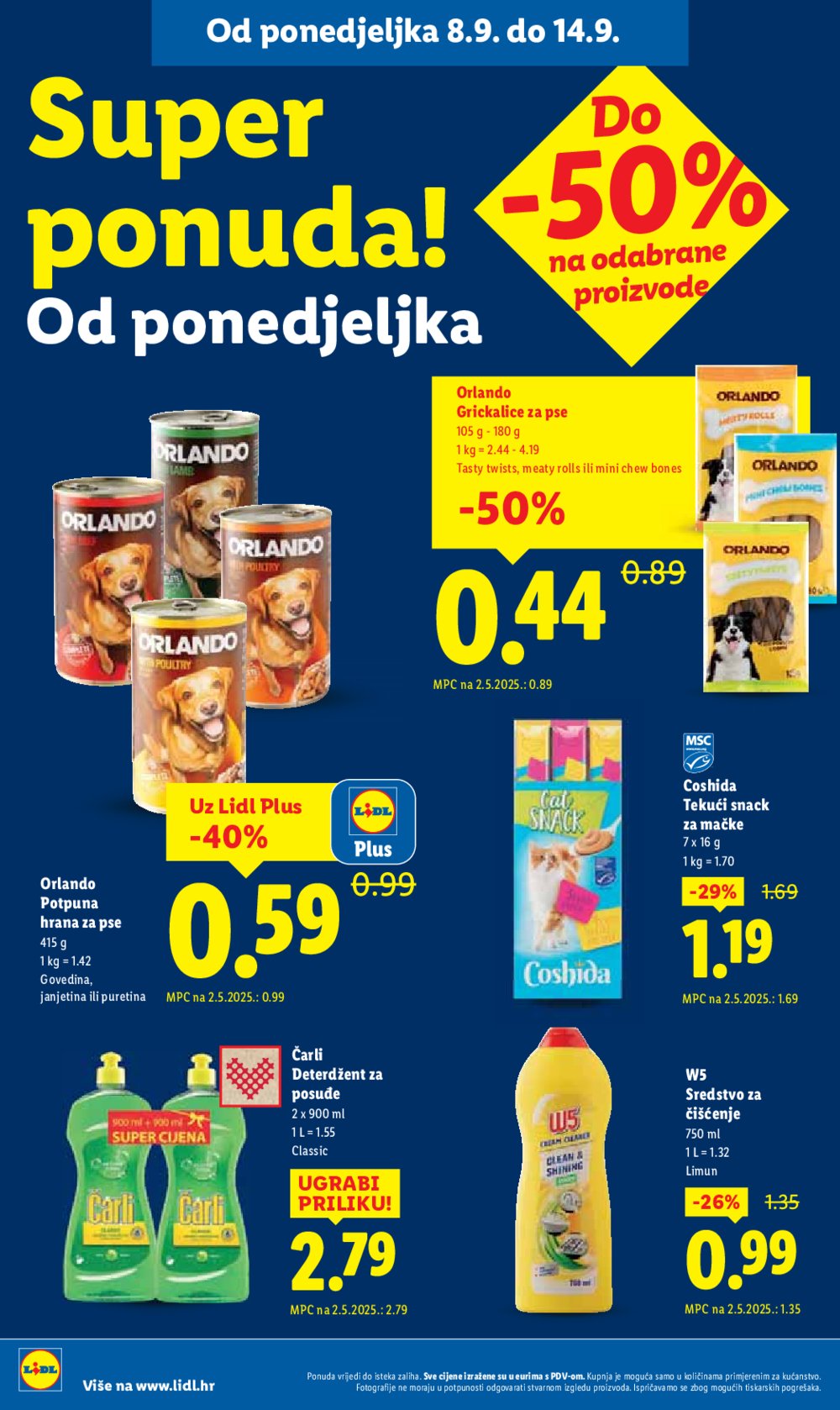 Lidl katalog Super ponuda od ponedjeljka 08.09. - 14.09.2025.